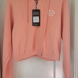 True Religion Peach Zip-Up Hoodie